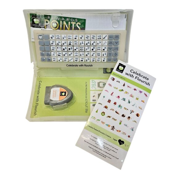 Cricut Lite Provo Craft Cartridge Celebrate With Flourish Link Status Unknown - Picture 2 of 12